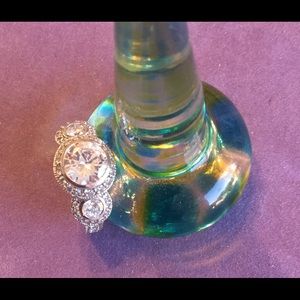 🍭HP Sterling Silver 3 Stone CZ Ring